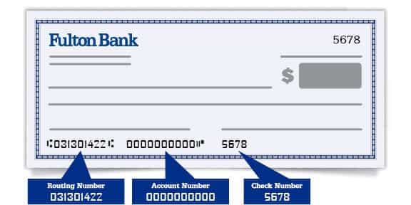 routing number